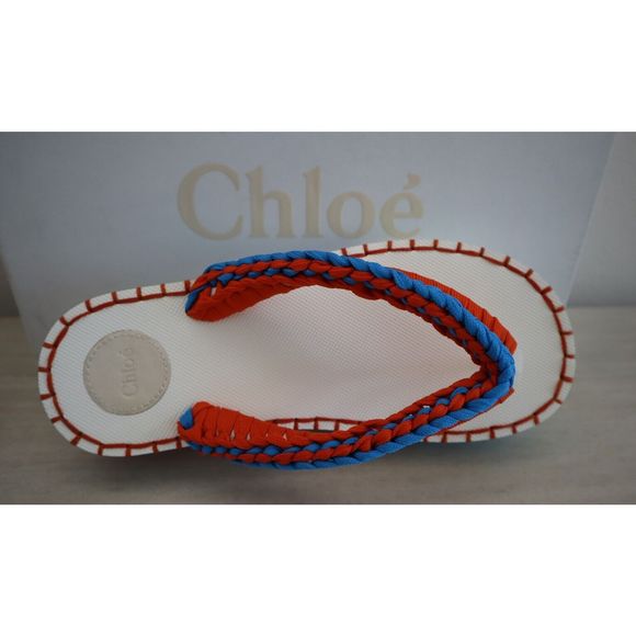 Chloe C22U620Y2 Women’s Sz 39 / US 9 Multicolor Lou Flat Platform Sandals $595 - Picture 7 of 12